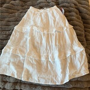 Cat & Jack White Tiered Skirt